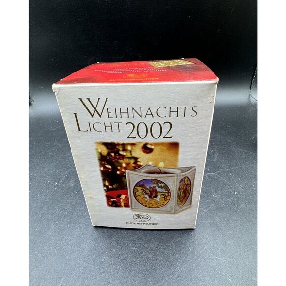 Vintage 2002 Brand NEW WEIHNACHTS Porcelain Candle Holder In Box! - Picture 1 of 11
